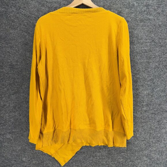 Rafaella Sweater Pullover Women L Large Orange Knit Long Sleeve Round Neck - Picture 2 of 7